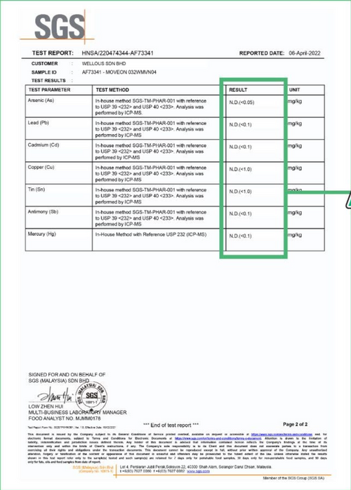 SGS TEST REPORT