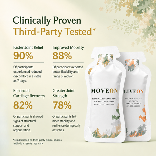 Moveon + Liveon: All In One Complete Joint Recovery System.