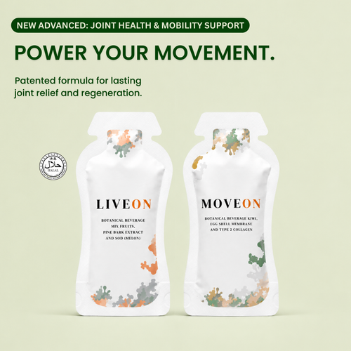 Moveon + Liveon: All In One Complete Joint Recovery System.